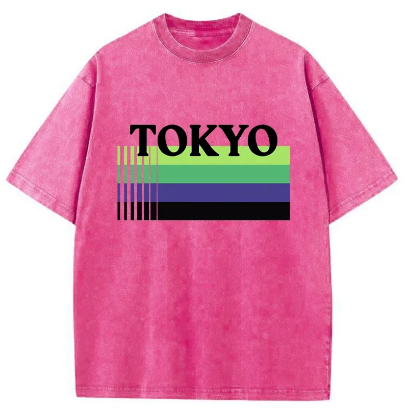 Tokyo-Tiger Retro Tokyo Washed T-Shirt