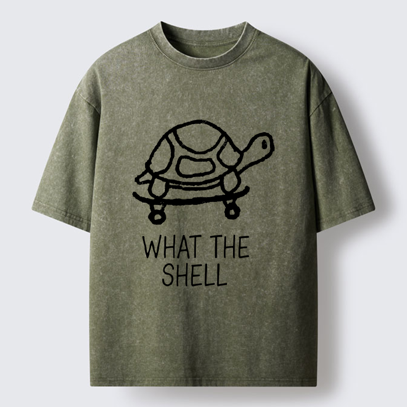 Tokyo-Tiger Funny Turtle Washed T-Shirt