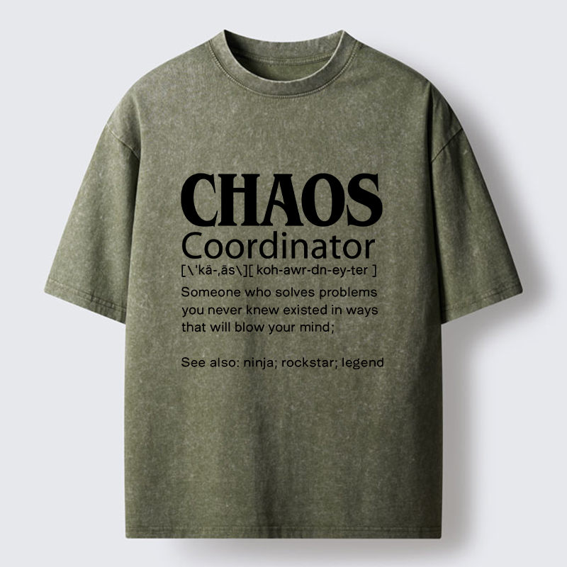 Tokyo-Tiger Chaos Coordinator Washed T-Shirt