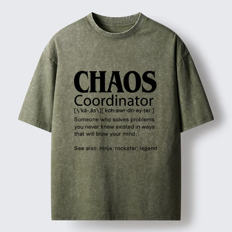 Tokyo-Tiger Chaos Coordinator Washed T-Shirt