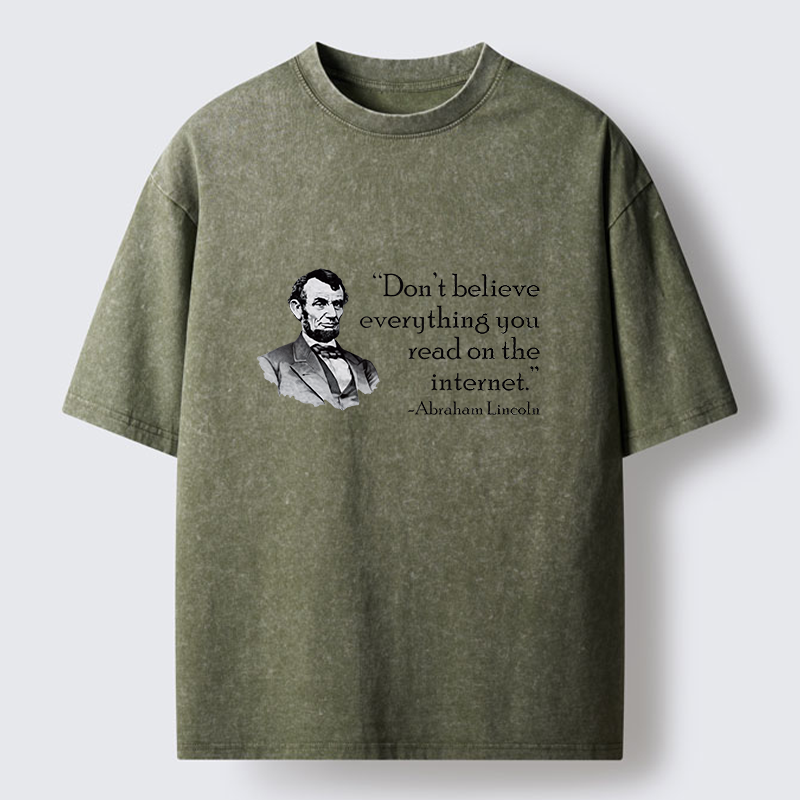 Tokyo-Tiger Don't Believe Everything You See Online Washed T-Shirt