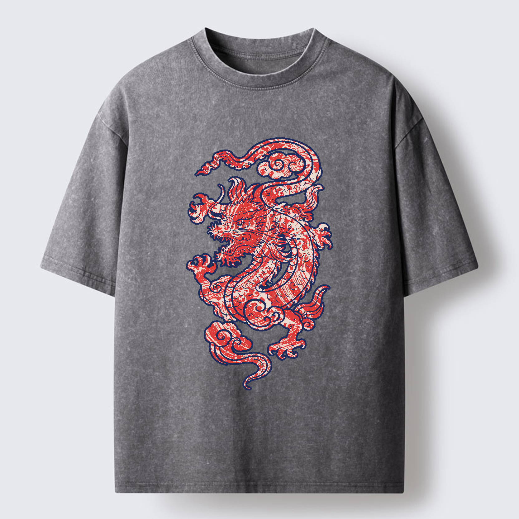 Tokyo-Tiger Crimson Dragon Washed T-Shirt