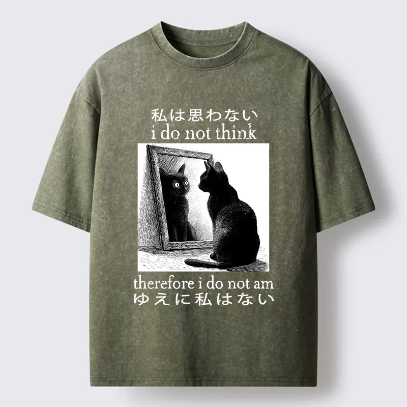 Tokyo-Tiger Therefore I Do Not Am Washed T-Shirt