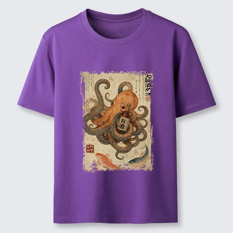 Tokyo-Tiger Osaka Sake & Octopus Classic T-Shirt