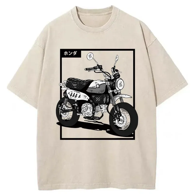 Tokyo-Tiger Japanese Motorcycle Washed T-Shirt