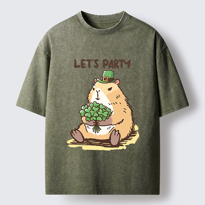 Tokyo-Tiger Mondrian's Cat Washed T-Shirt