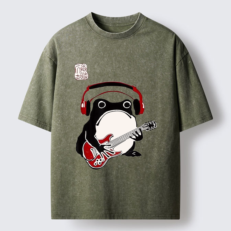 Tokyo-Tiger Rock Frog Washed T-Shirt