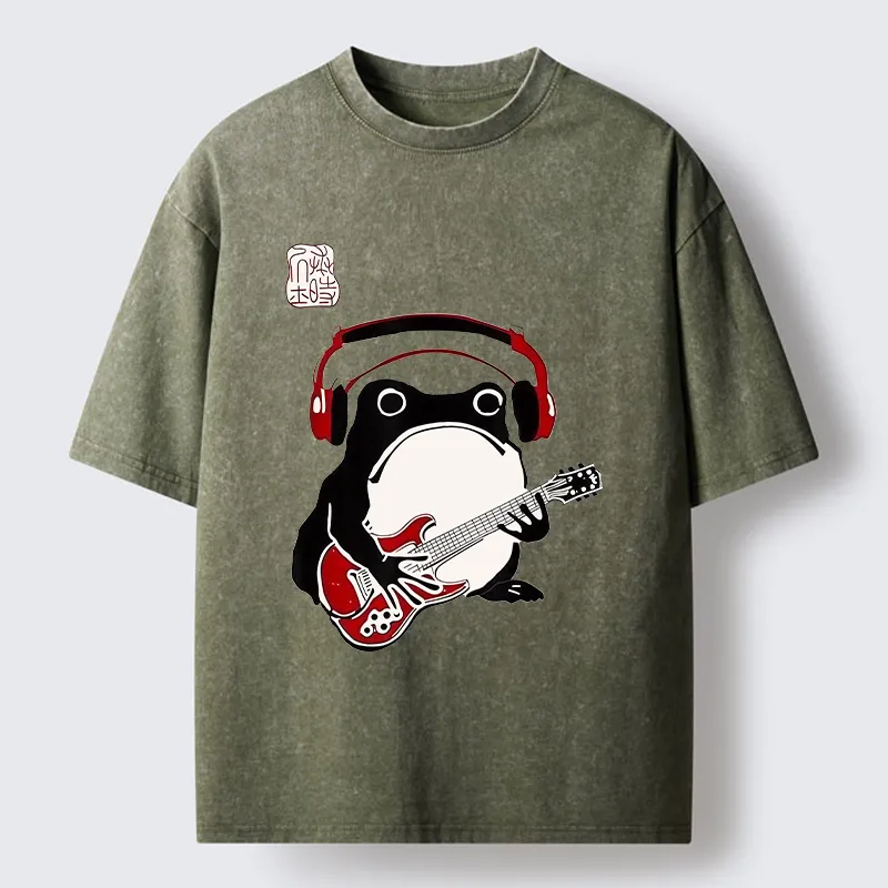 Tokyo-Tiger Rock Frog Washed T-Shirt