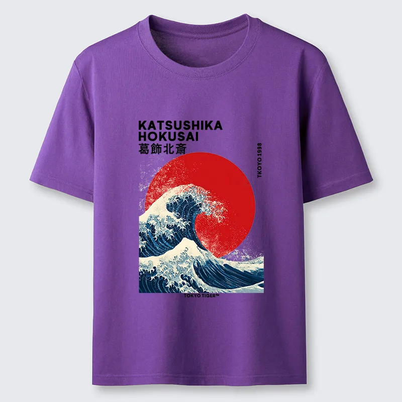 Tokyo-Tiger The Great Wave And Sun Classic T-Shirt