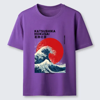 Tokyo-Tiger The Great Wave And Sun Classic T-Shirt