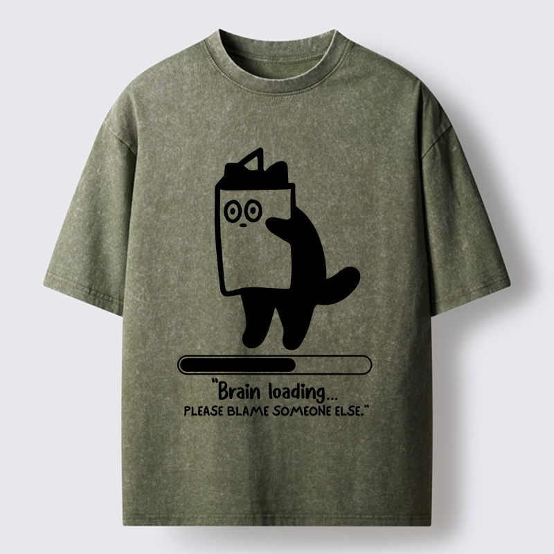 Tokyo-Tiger Blaming Others Washed T-Shirt