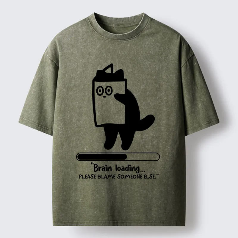 Tokyo-Tiger Blaming Others Washed T-Shirt