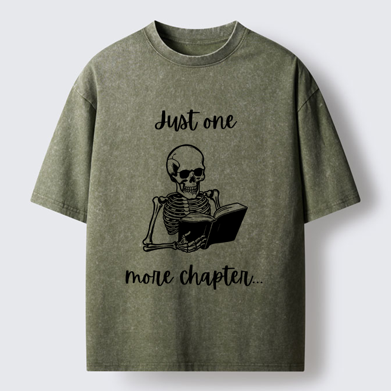 Tokyo-Tiger Skeleton Reading Washed T-Shirt