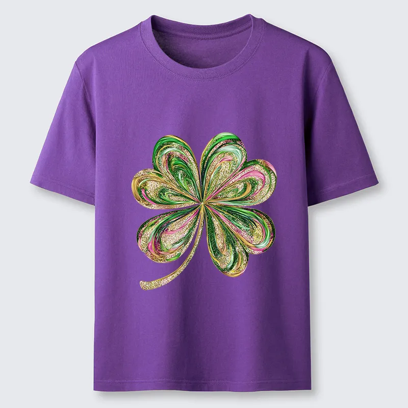 Tokyo-Tiger Lucky Four-Leaf Clover Classic T-Shirt