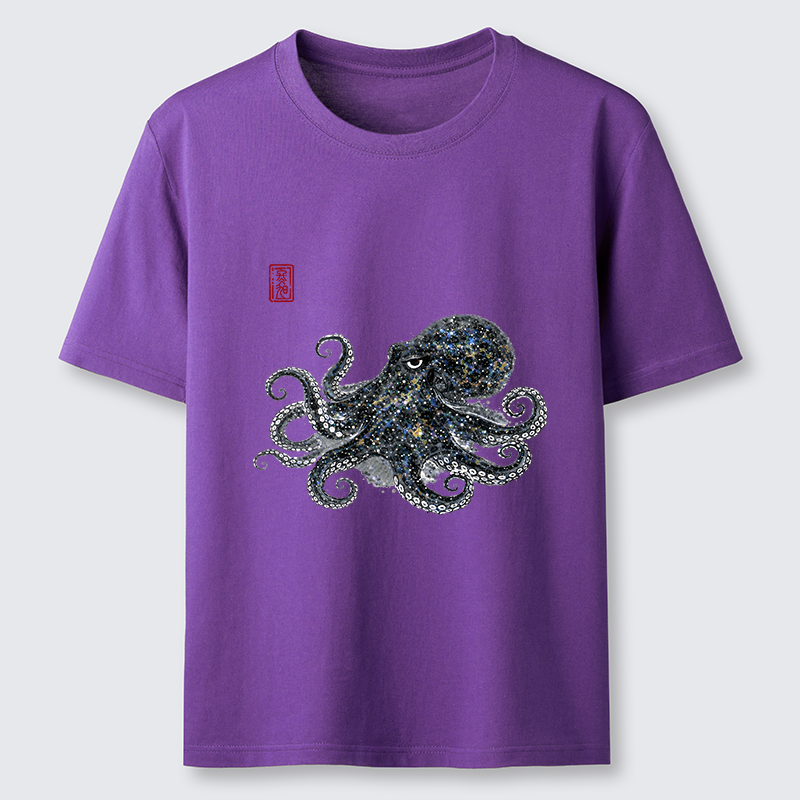 Tokyo-Tiger Ink-Sea Octopus Classic T-Shirt