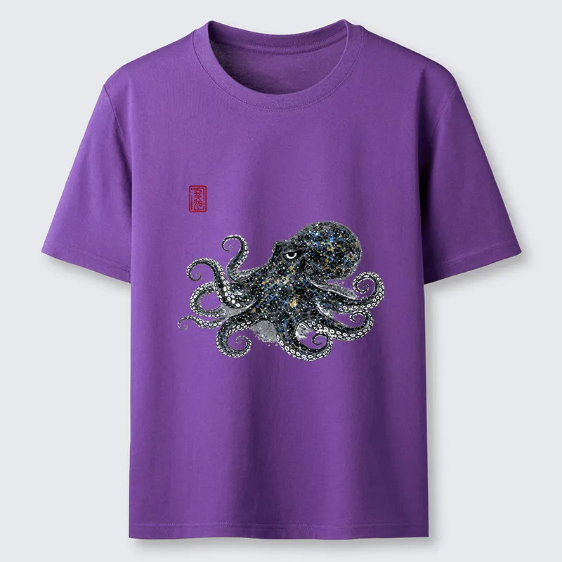 Tokyo-Tiger Ink-Sea Octopus Classic T-Shirt