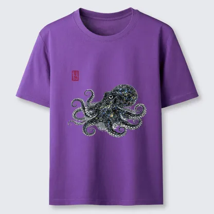 Tokyo-Tiger Ink-Sea Octopus Classic T-Shirt