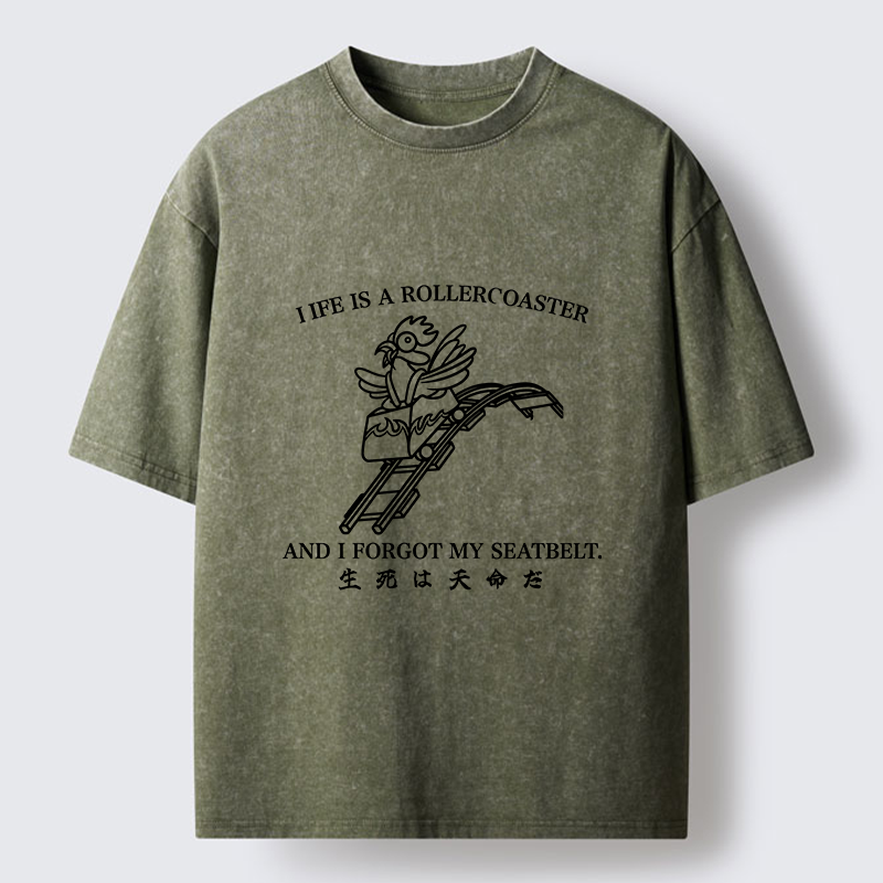 Tokyo-Tiger Life Out Of Control Washed T-Shirt