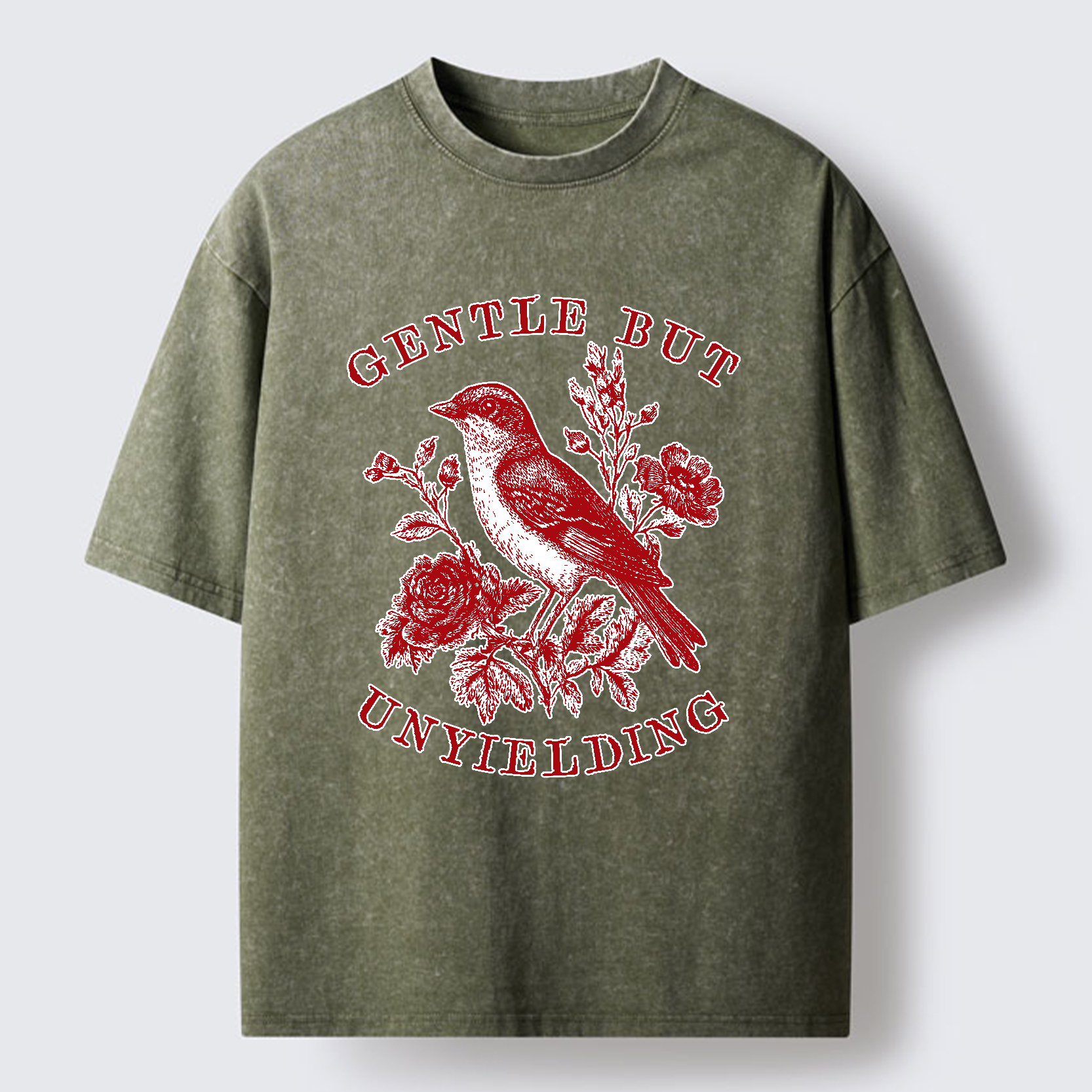 Tokyo-Tiger Gentle But Unyielding Washed T-Shirt