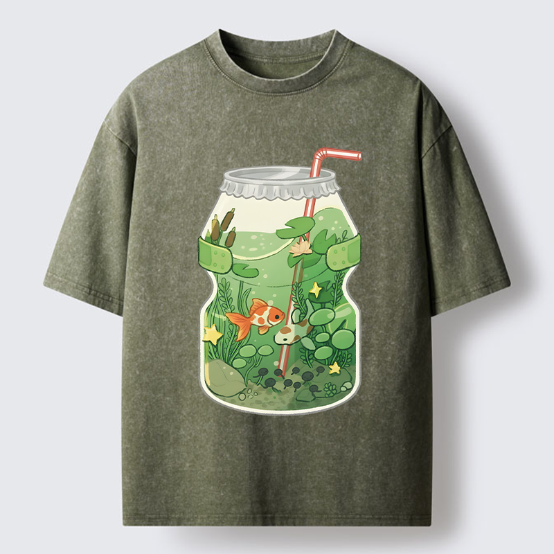 Tokyo-Tiger World In A Bottle Washed T-Shirt