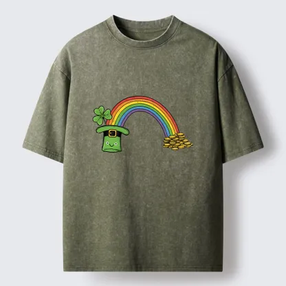 Tokyo-Tiger Rainbow Saint Patrick Washed T-Shirt