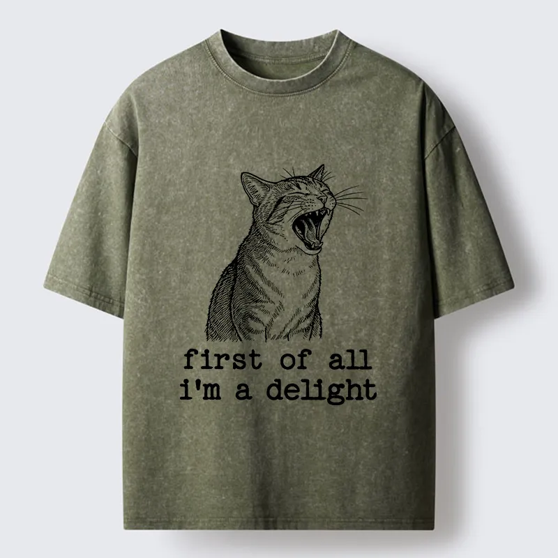 Tokyo-Tiger Cats With A Sense Of Contrast Washed T-Shirt