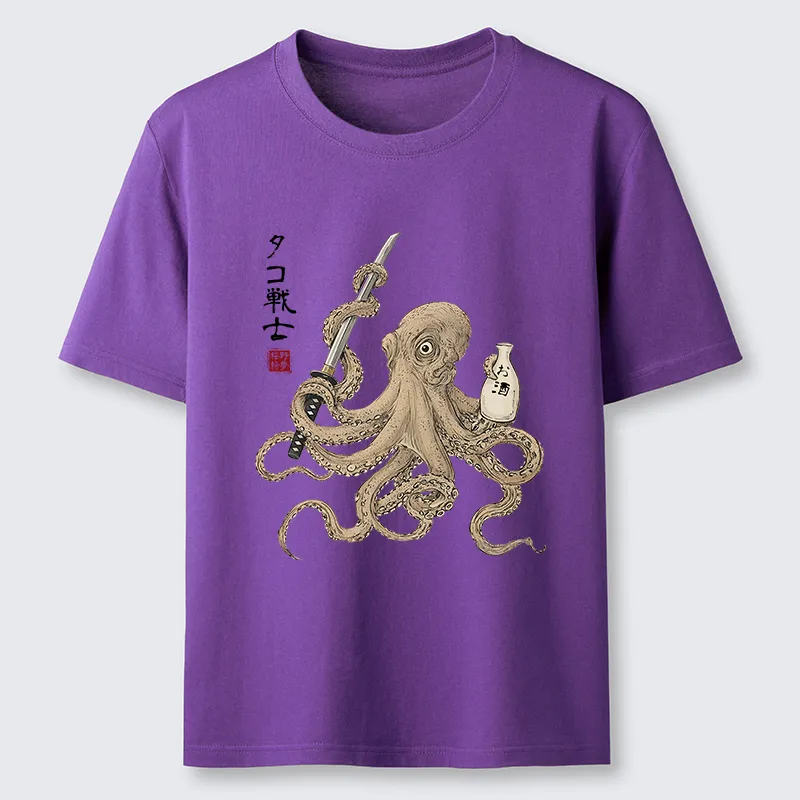 Tokyo-Tiger Octopus Samurai And Sake Classic T-Shirt