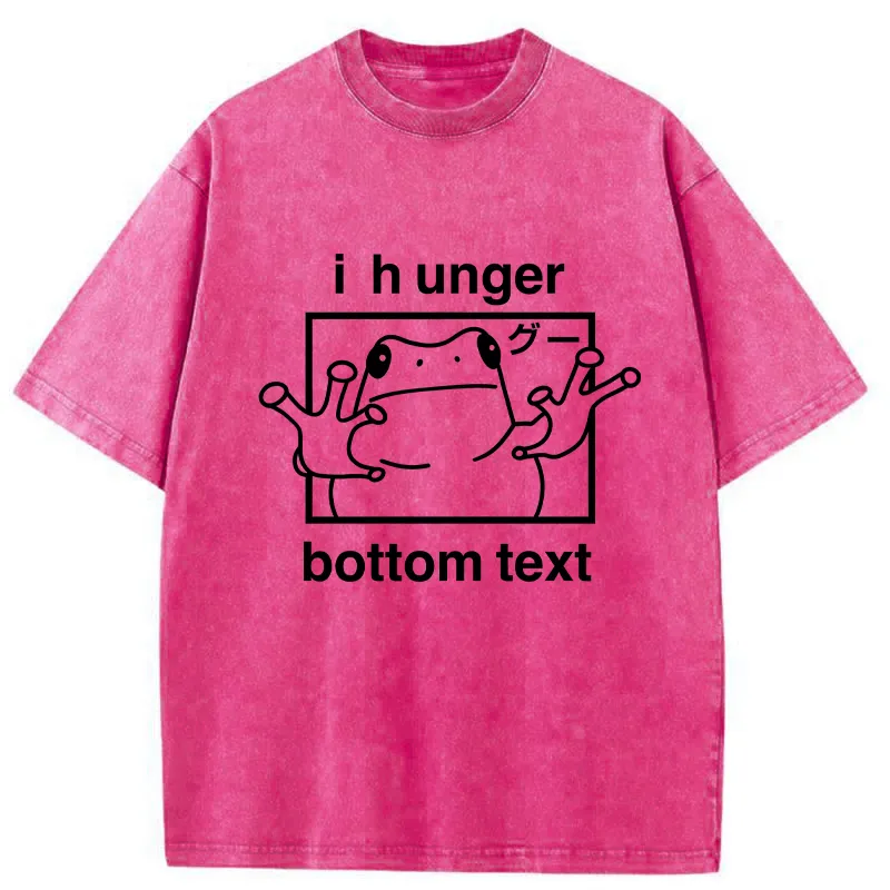 Tokyo-Tiger Funny Frog I Hunger Washed T-Shirt