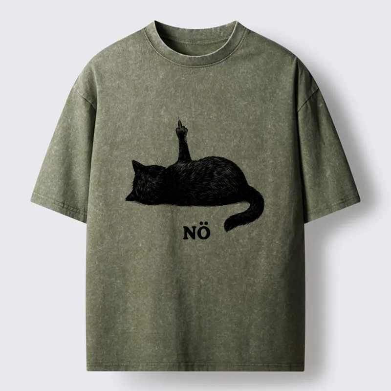 Tokyo-Tiger Cat Refused Washed T-Shirt