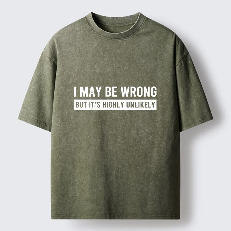 Tokyo-Tiger No Mistakes Funny Washed T-Shirt