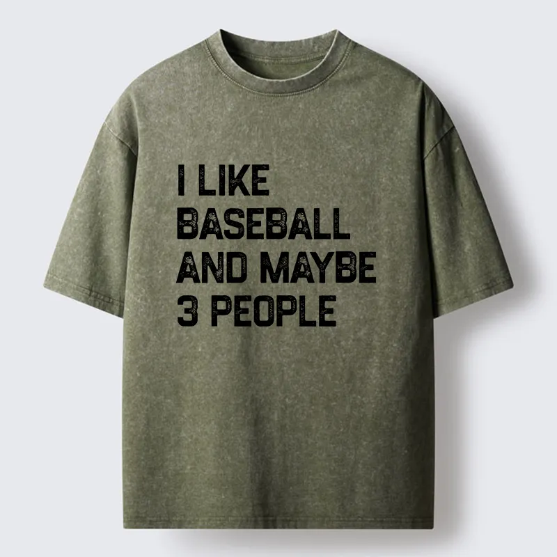 Tokyo-Tiger I Like Baseball Washed T-Shirt