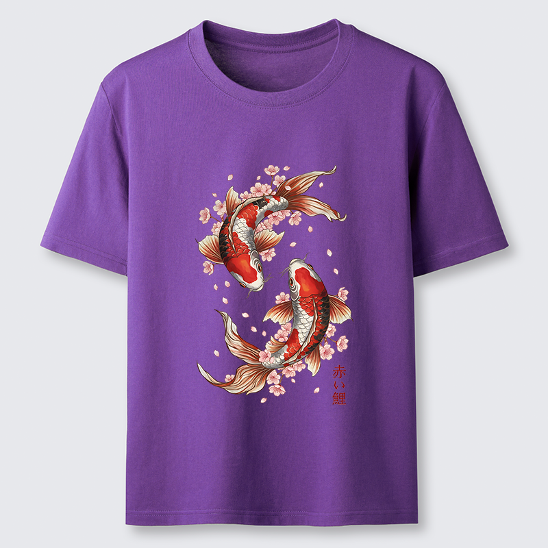 Tokyo-Tiger Sakura Koi Fish Japanese Zen Classic T-Shirt