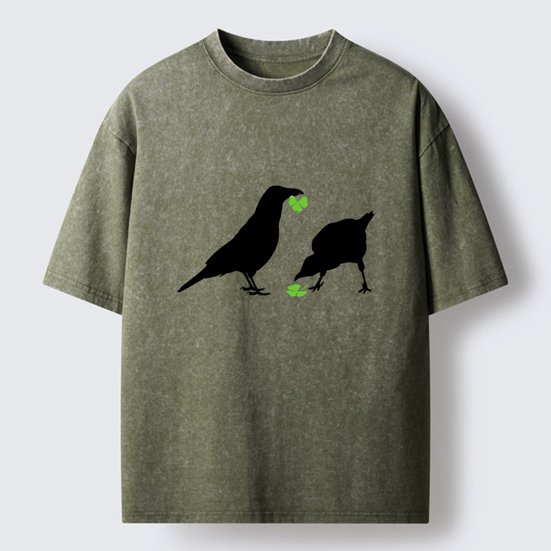 Tokyo-Tiger St. Patrick's Raven Washed T-Shirt