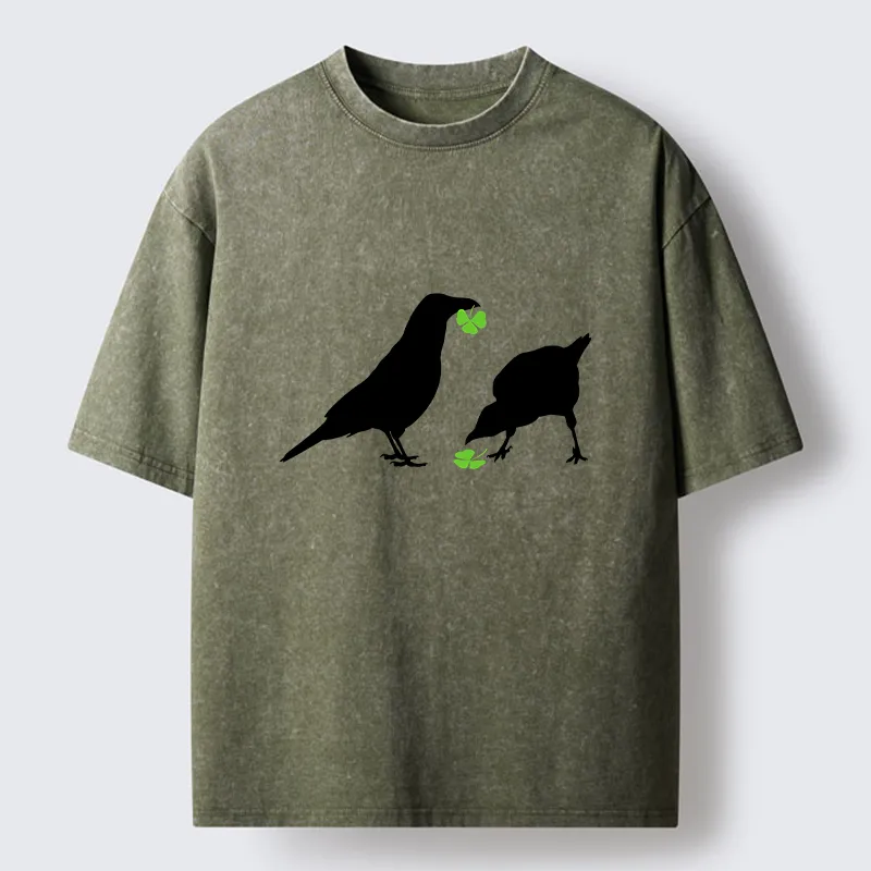 Tokyo-Tiger St. Patrick's Raven Washed T-Shirt