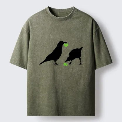 Tokyo-Tiger St. Patrick's Raven Washed T-Shirt