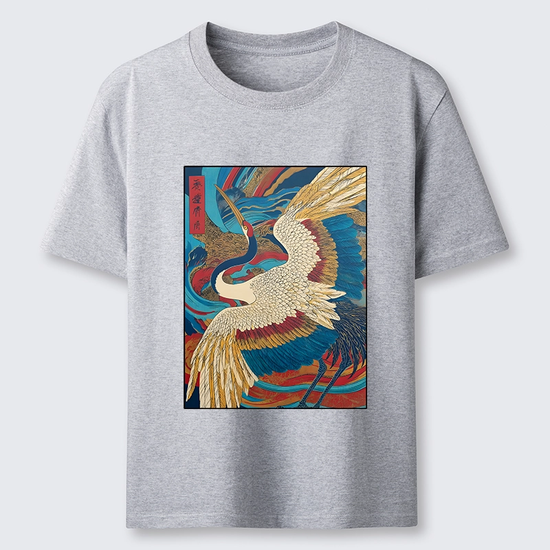 Tokyo-Tiger Retro And Gorgeous Crane Classic T-Shirt