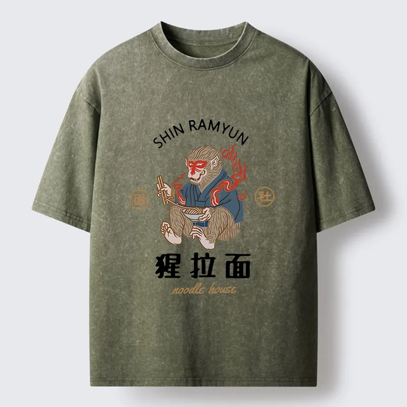 Tokyo-Tiger Shin Ramyun Washed T-Shirt