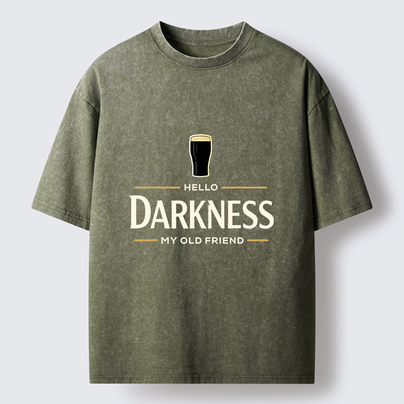 Tokyo-Tiger St. Patrick’s Day Hello Darkness My Old Friend Washed T-Shirt