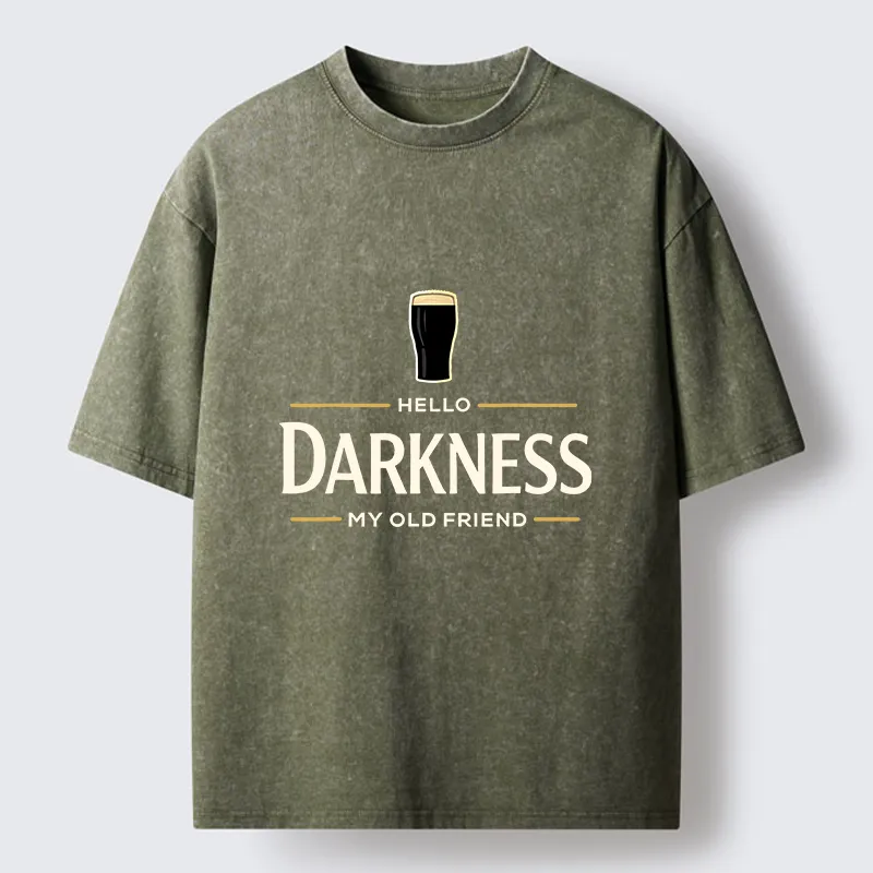 Tokyo-Tiger St. Patrick’s Day Hello Darkness My Old Friend Washed T-Shirt
