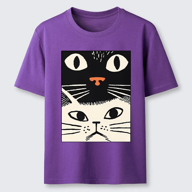 Tokyo-Tiger Black Cat And White Cat Classic T-Shirt