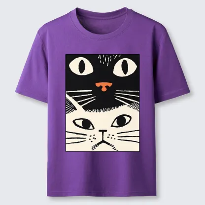 Tokyo-Tiger Black Cat And White Cat Classic T-Shirt
