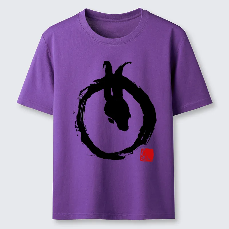 Tokyo-Tiger Ink Painting Zen Enso Rabbit Classic T-Shirt