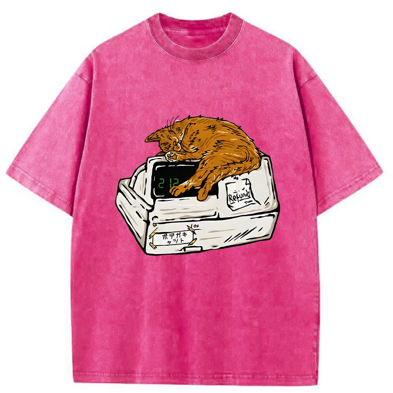 Tokyo-Tiger Bodega Cat Washed T-Shirt