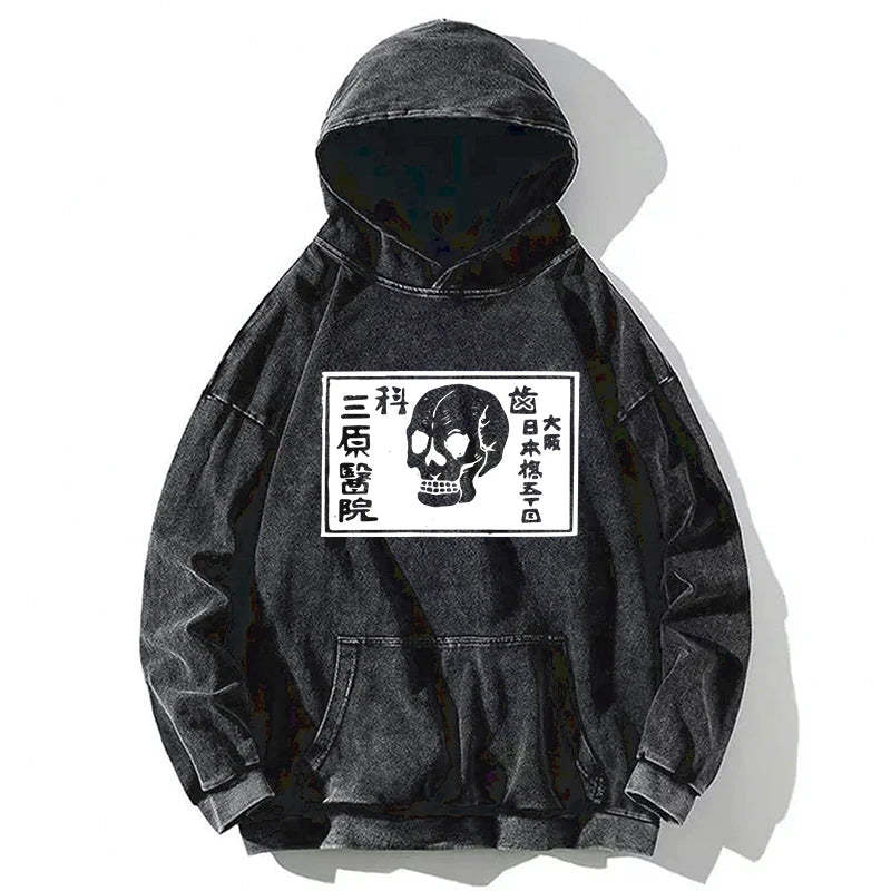 Tokyo-Tiger A Warning Of Death Washed Hoodie Sale