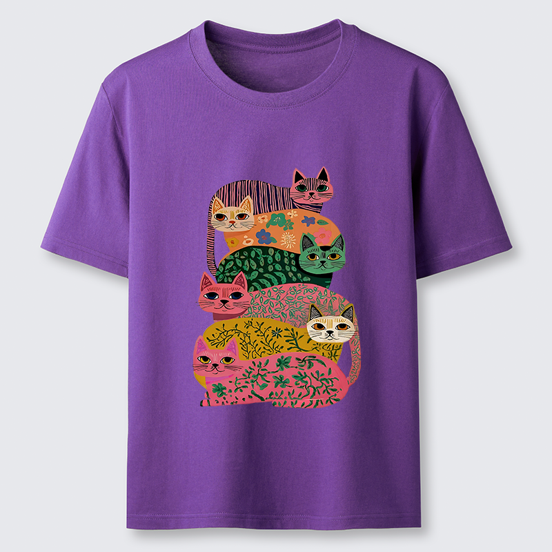 Tokyo-Tiger Colorful Cats Classic T-Shirt