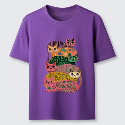 Tokyo-Tiger Colorful Cats Classic T-Shirt