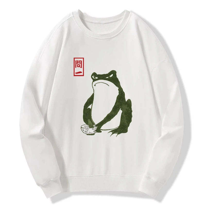 Tokyo-Tiger Woodblock Print Frog Sweatshirt