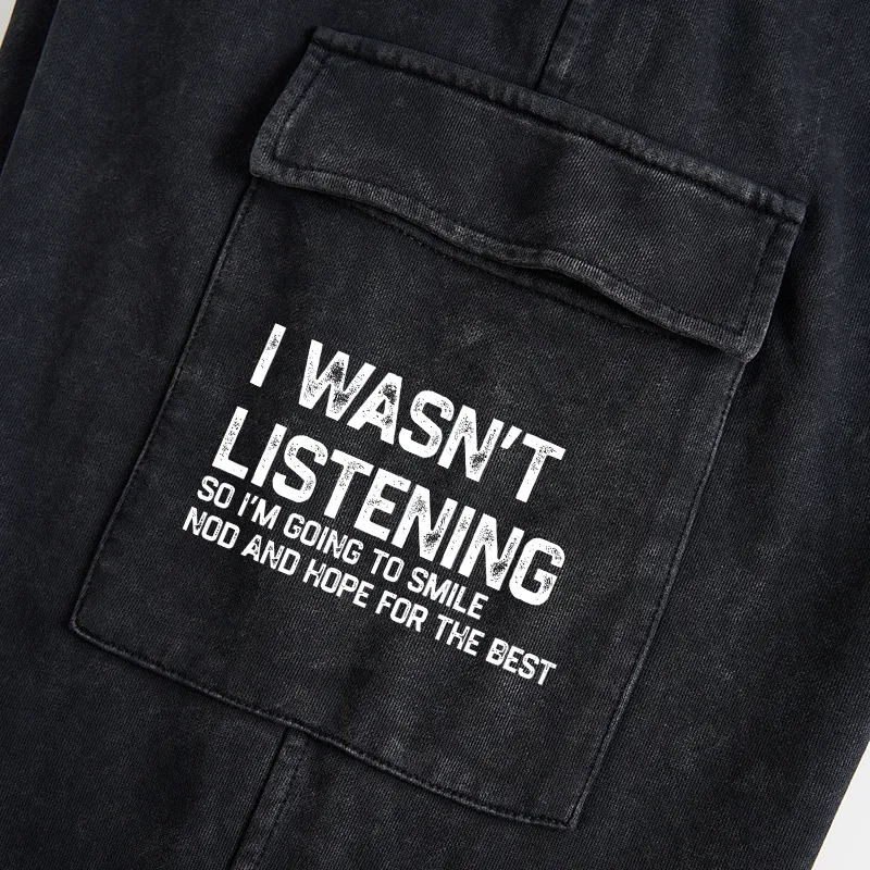 Tokyo-Tiger Indifferent To Everything Washed Utility Sweatpants