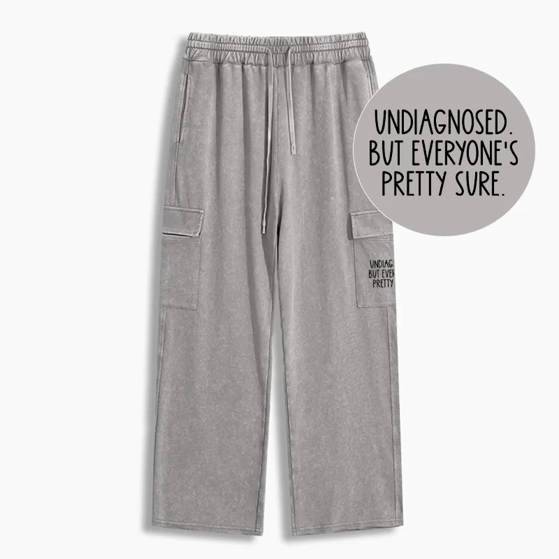 Tokyo-Tiger Self-diagnosed Illness Funny Washed Utility Sweatpants