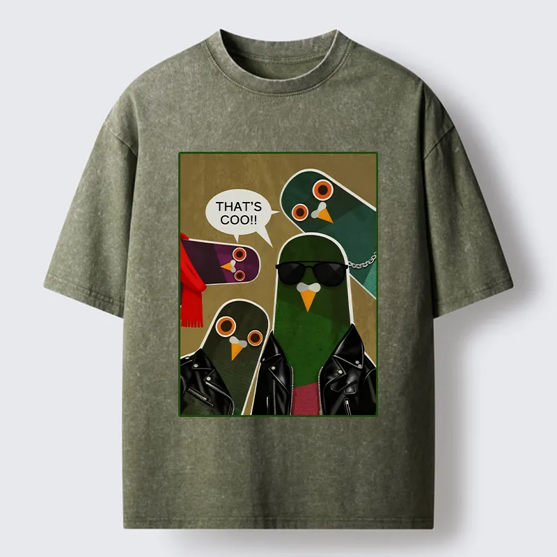 Tokyo-Tiger Cool Pigeon Washed T-Shirt